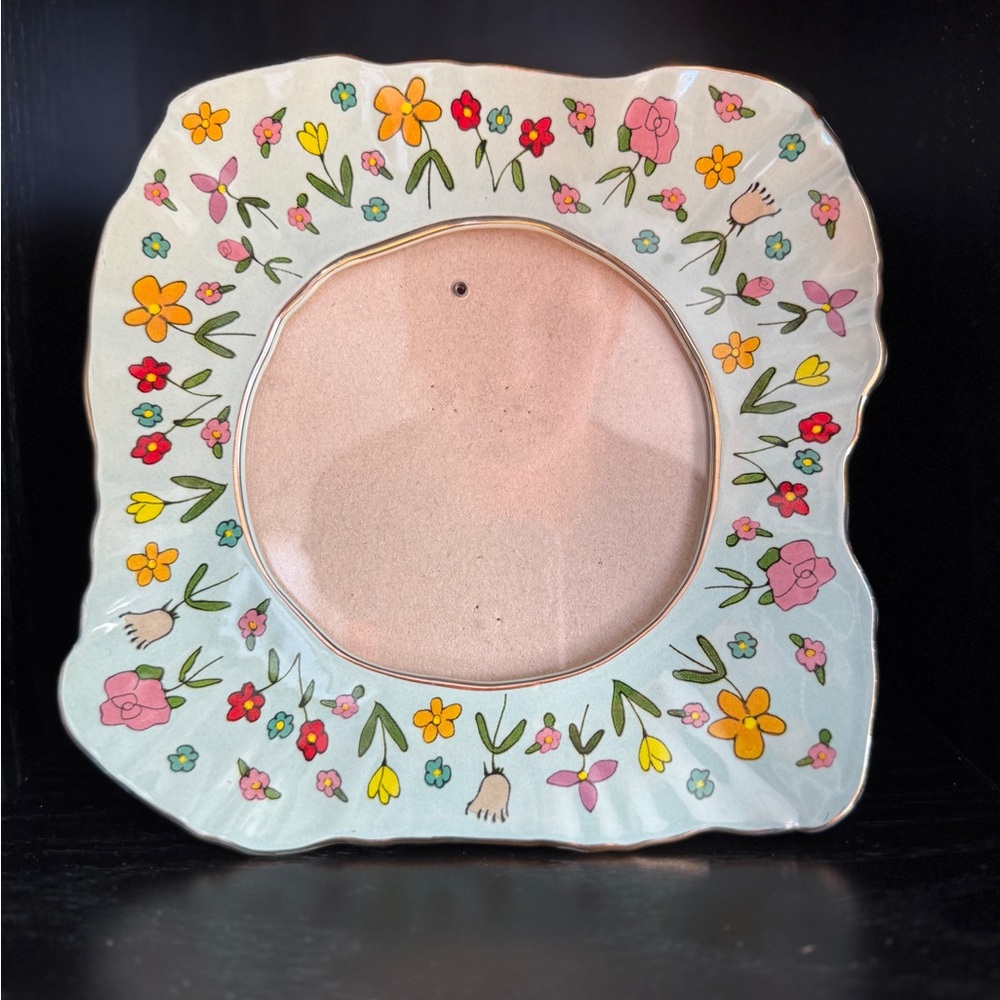 Anthropologie floral picture frame
